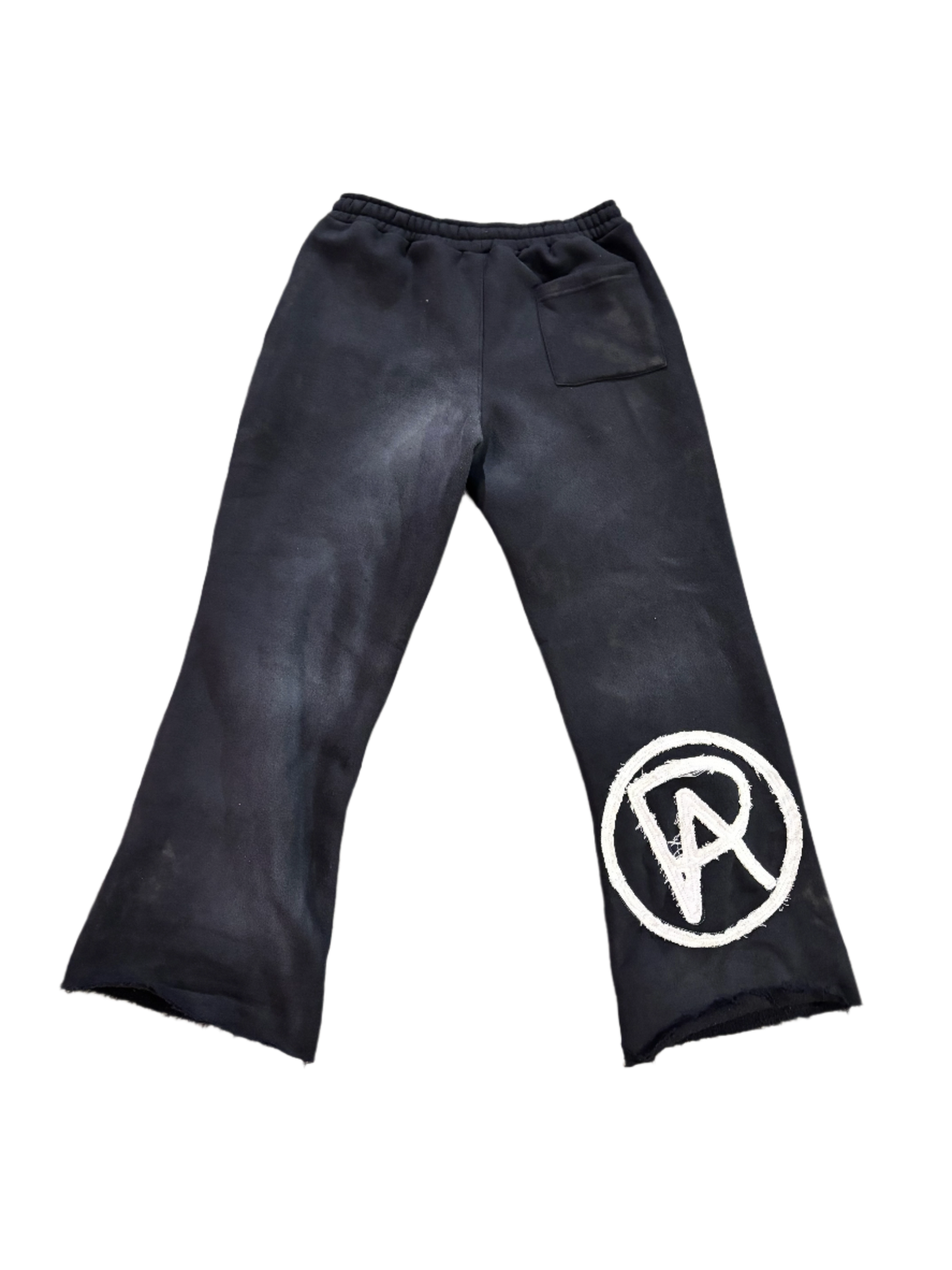 "RAW" Open Bottom Sweatpants