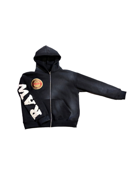 "RAW" Zip-Up Hoodie